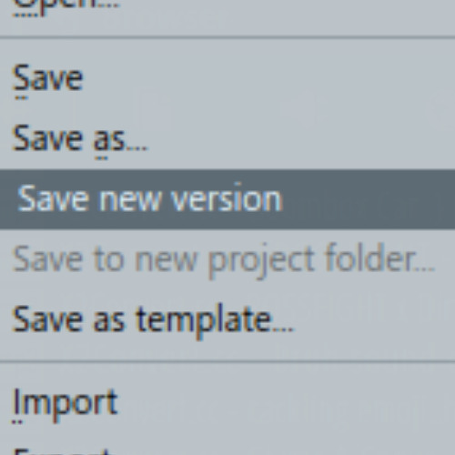 save new version