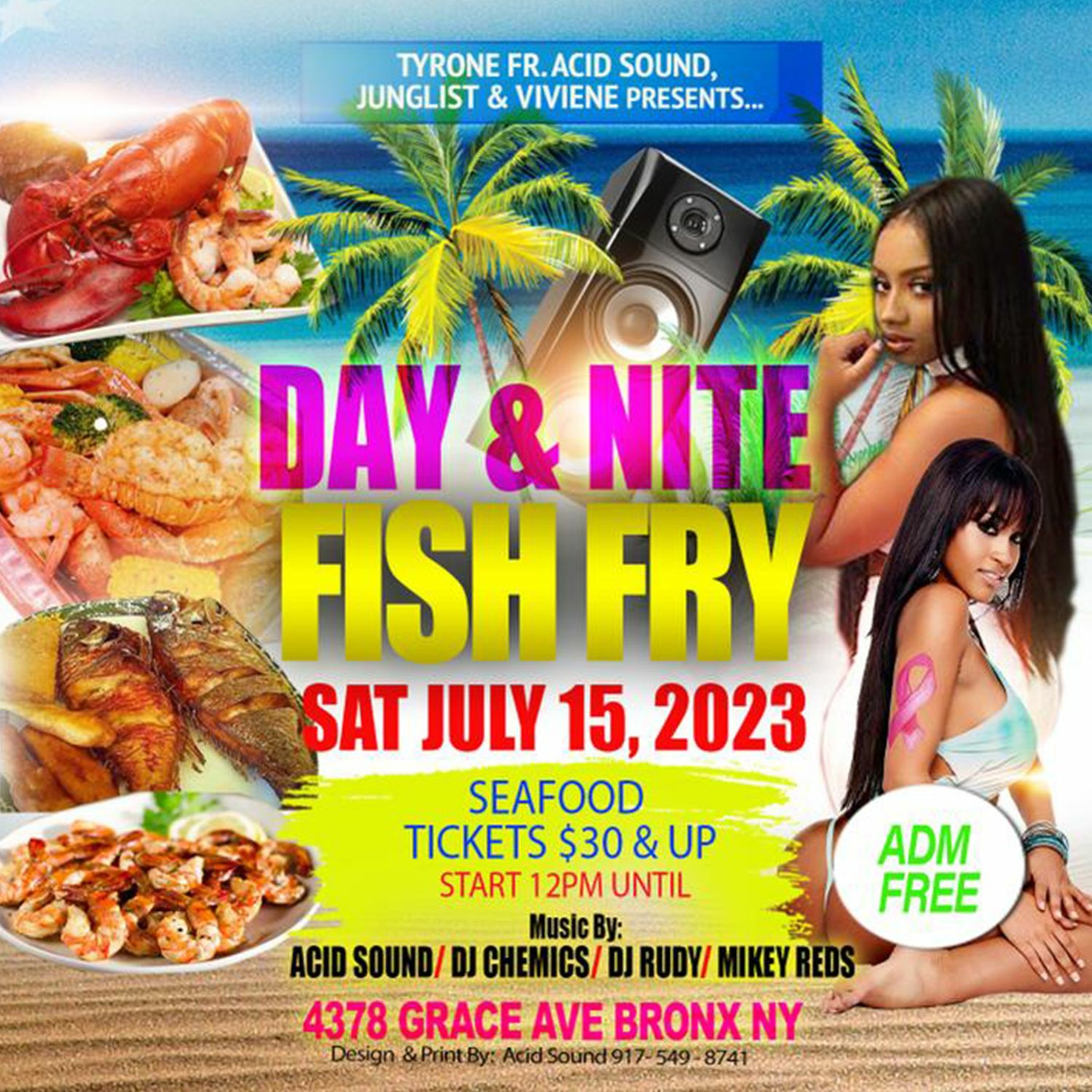 Day & Night Fish Fry Cookout - Live Audio in Bronx NY W/Acid Sound DJ Chemics , DJ Tyrone & DJ Mark episode artwork