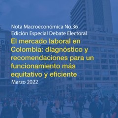 El mercado laboral en Colombia: diagnóstico y recomendaciones para un funcionamiento más equitativo