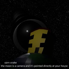 The moon is a camera and it's pointed directly at your house