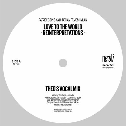 Love To The World (Theo's Acappella Mix)