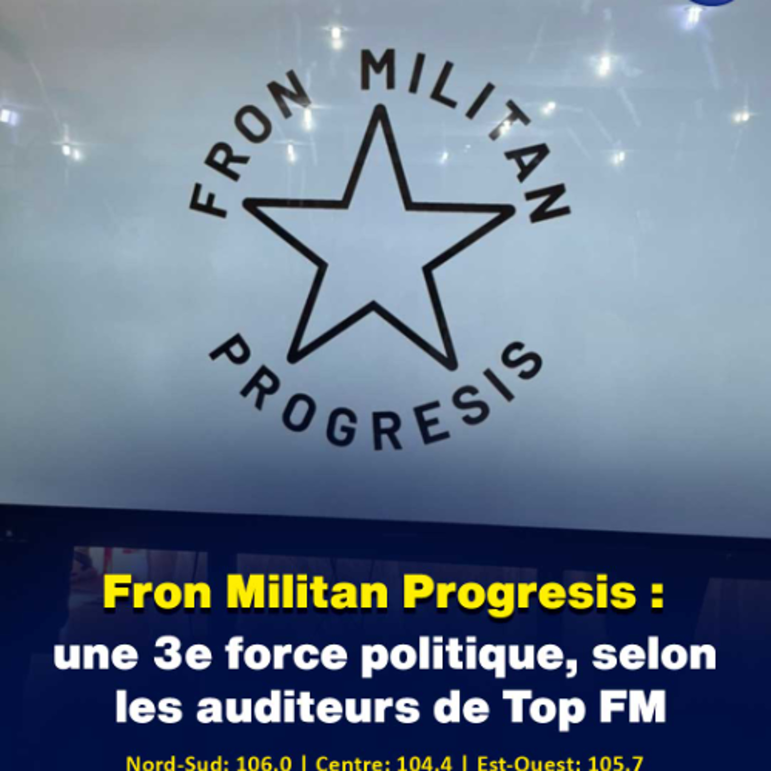 Fron Militan Progresis : une 3e force politique, selon les auditeurs de Top FM