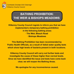 KCLR News: Temporary swim ban at Kilkenny city stretch of River Nore (5th June 2025)