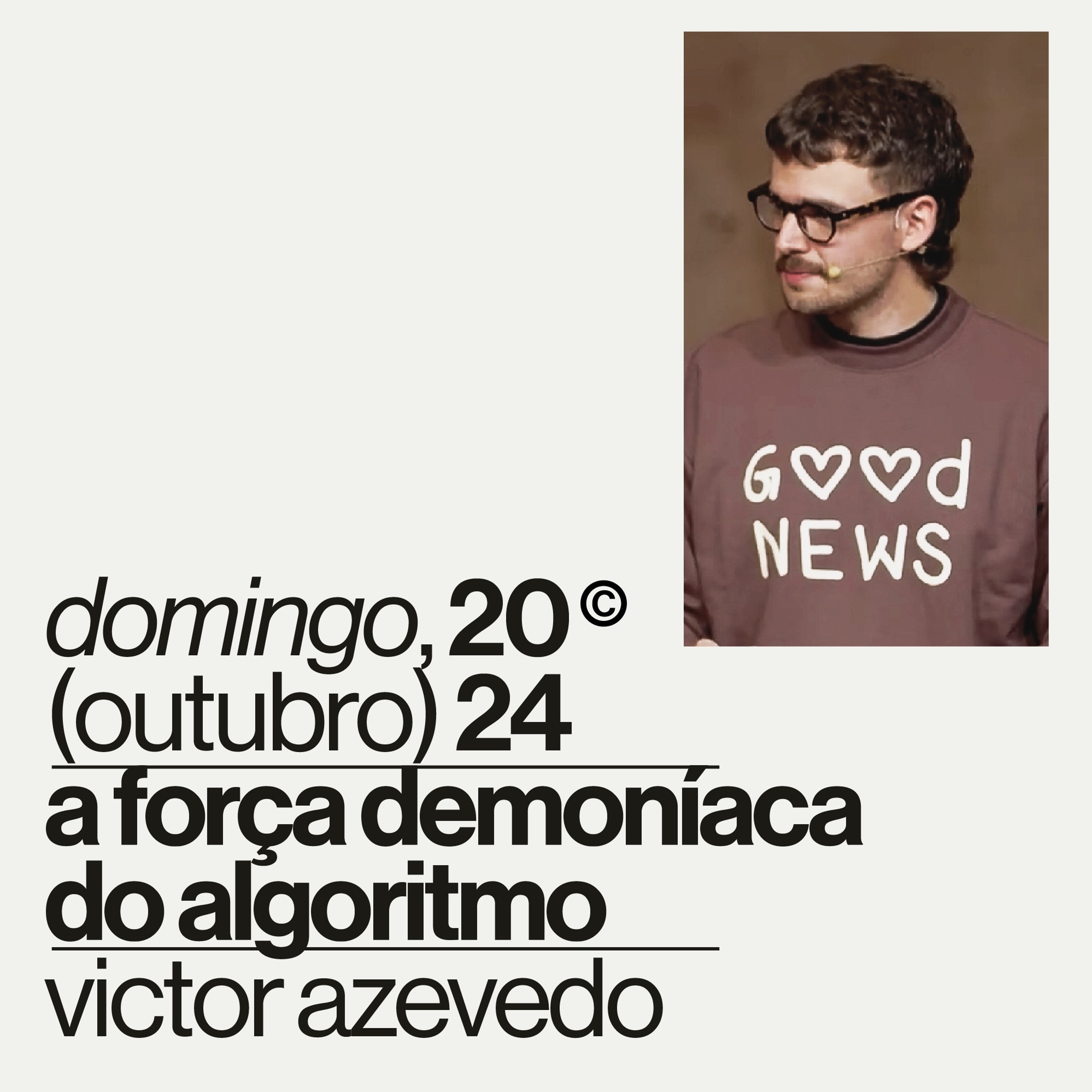 A força demoníaca do algoritmo | Igreja Por Amor | Victor Azevedo | 20 de Outubro de 2024 episode artwork
