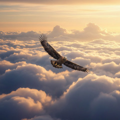 Flying high in the sky