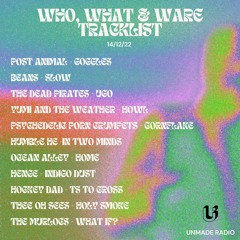 Who, What & Ware - 14/12/22 - Unmade radio