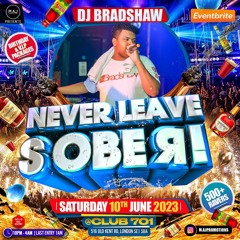 NEVER LEAVE SOBER! PROMO MIX (New Dancehall & Zess) I Mixed by DJ Bradshaw