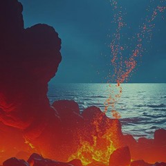 lava moves the sea