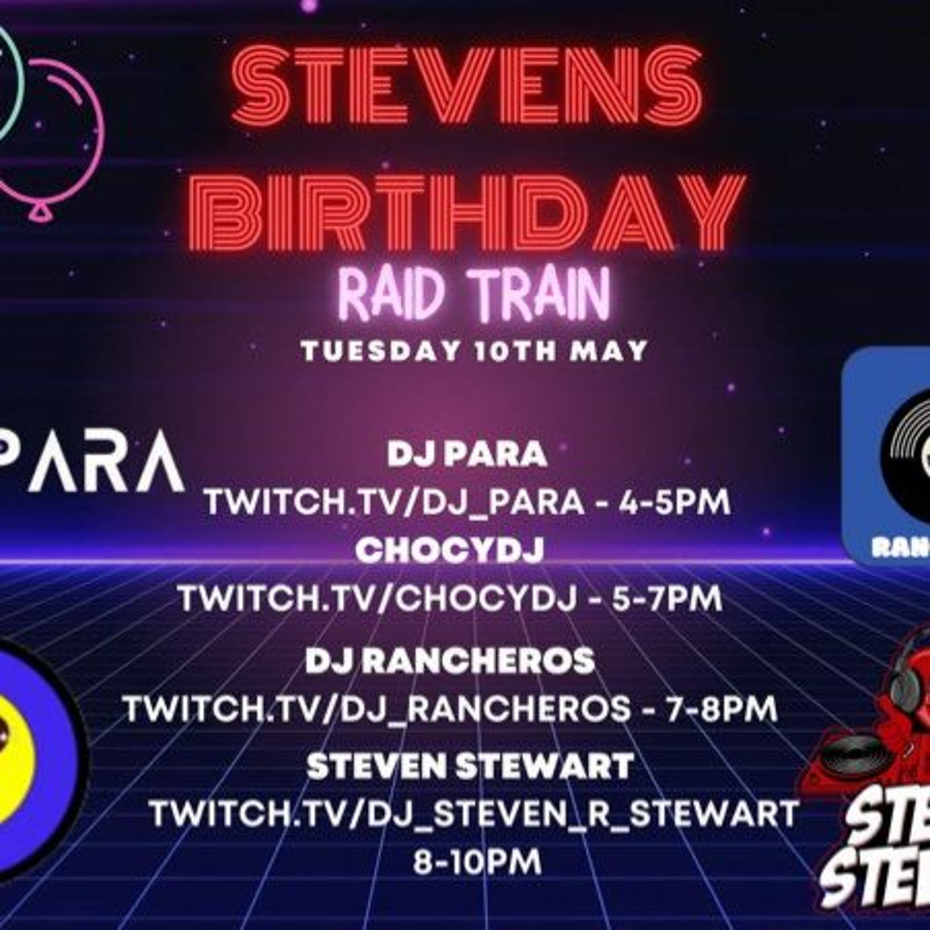 CHOCY-DJ ~ STEVEN'S BIRTHDAY DAY RAID TRAIN 10TH MAY 2022 episode artwork