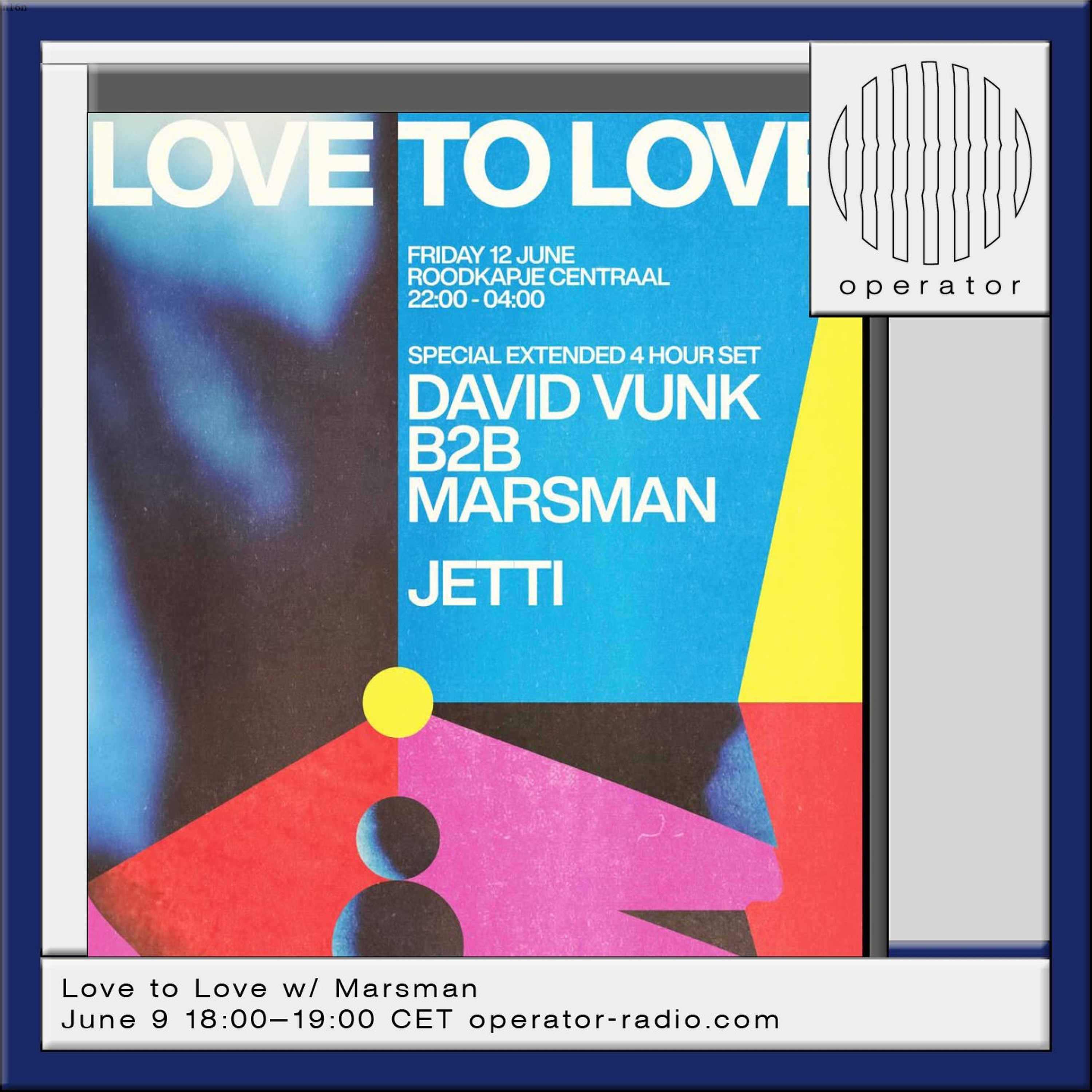 Love to Love w/ Marsman - 9th June 2026 episode artwork