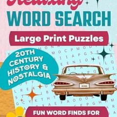 EPUB [eBook] Relaxing Word Search Large Print Puzzles Fun Word Finds for Seniors an