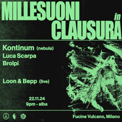 Millesuoni in Clausura closing set 22.11.24
