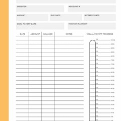 [ACCESS] PDF EBOOK EPUB KINDLE Debt Snowball Tracker: A Notebook To Help You Stay Mot