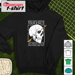 Skull men that oppose Violence are protected by men who are not shirt