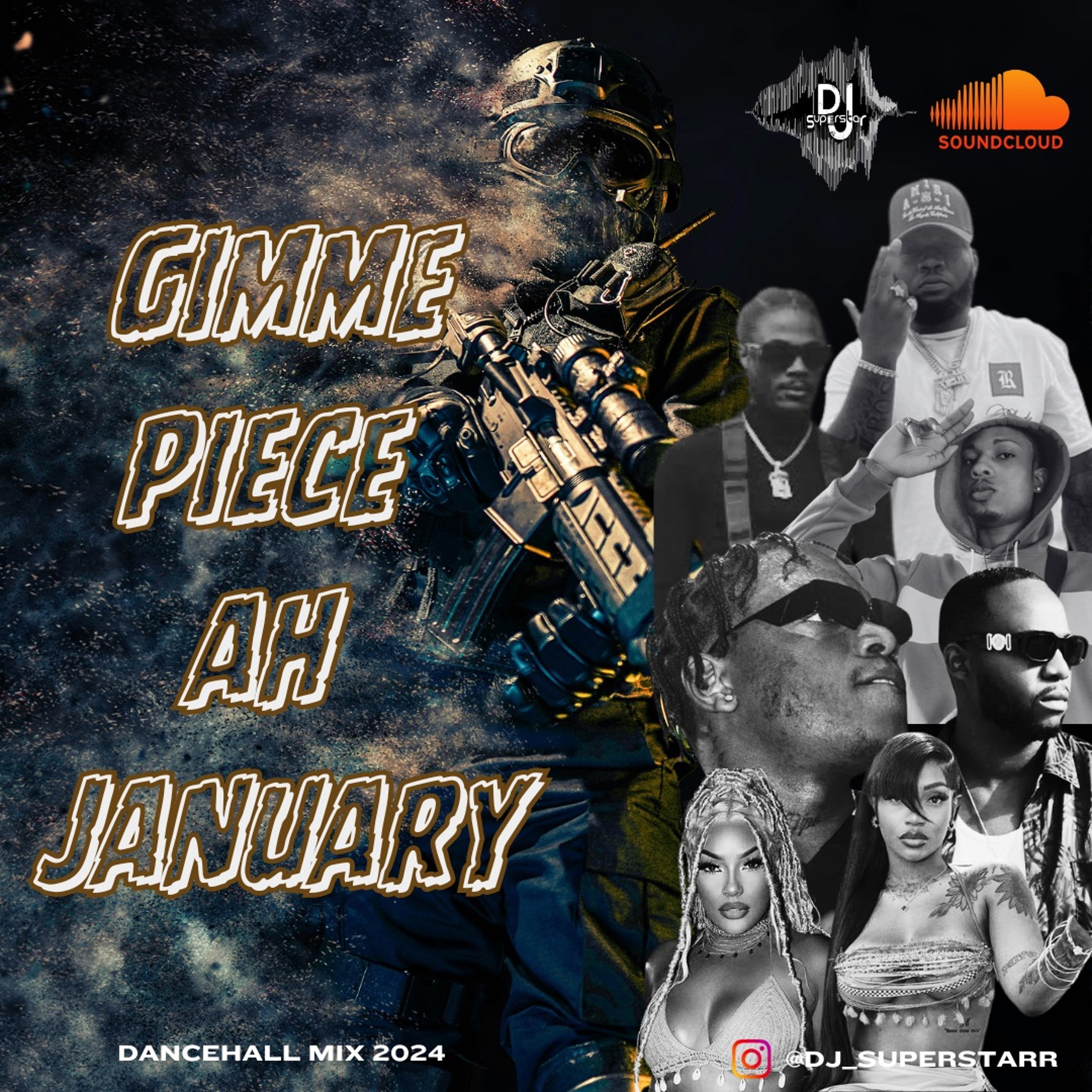 "GIMME PIECE AH JANUARY" DANCEHALL MIX 2024 episode artwork
