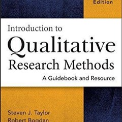 Read  [▶️ PDF ▶️] Introduction to Qualitative Research Methods: A Guid