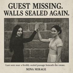 GUEST MISSING. WALLS SEALED AGAIN. - Scalpel Cut