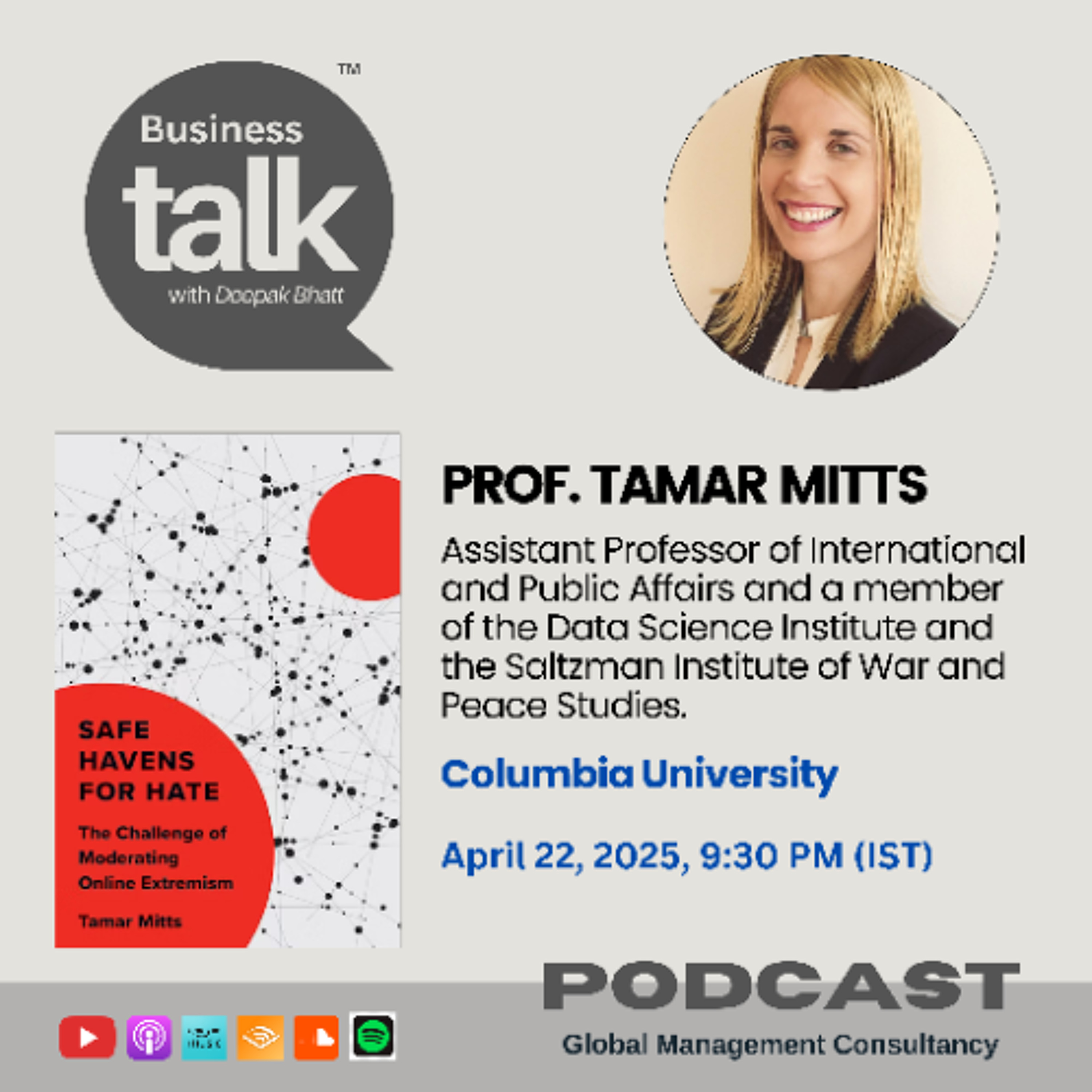 Can the Internet Be Safer? Prof. Tamar Mitts Explains Online Extremism & Moderation. episode artwork