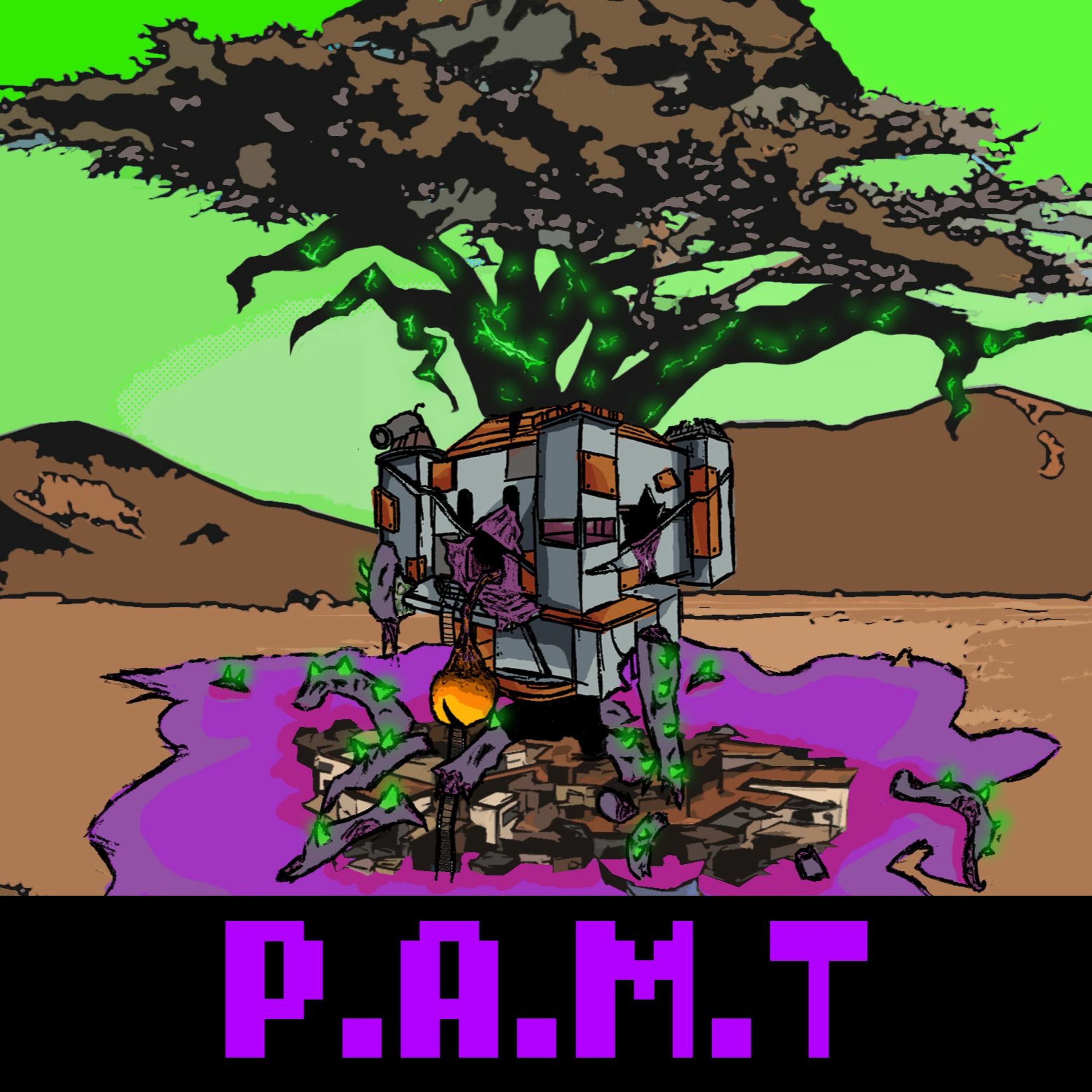 Post Apocalyptic Metal Treehouse