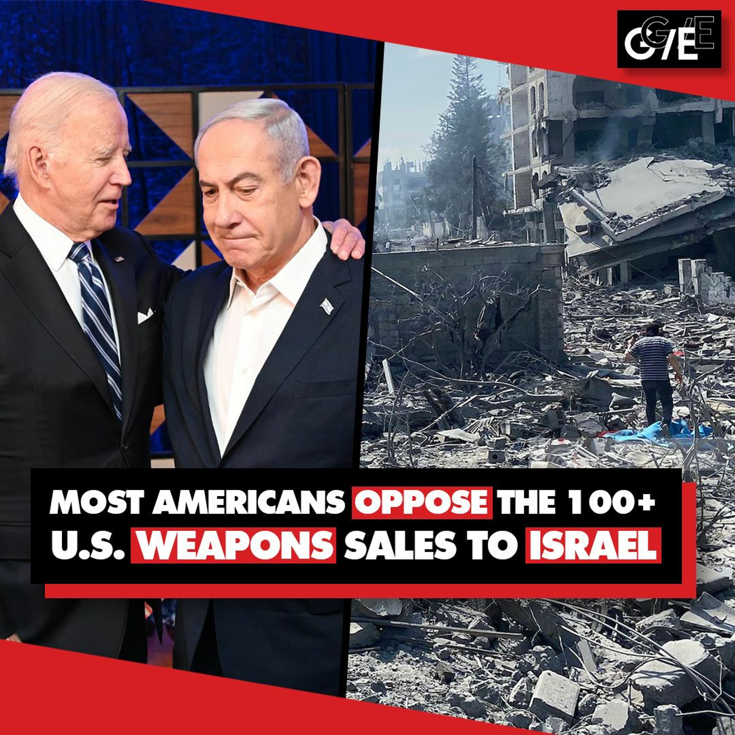 US sends Israel 100+ weapons shipments. Most Americans oppose it - but Biden ignores them.