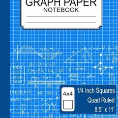 Read⚡[EBOOK]❤ Graph Paper Notebook 8.5 x 11: Graph Paper 1/4 Inch Squares, G