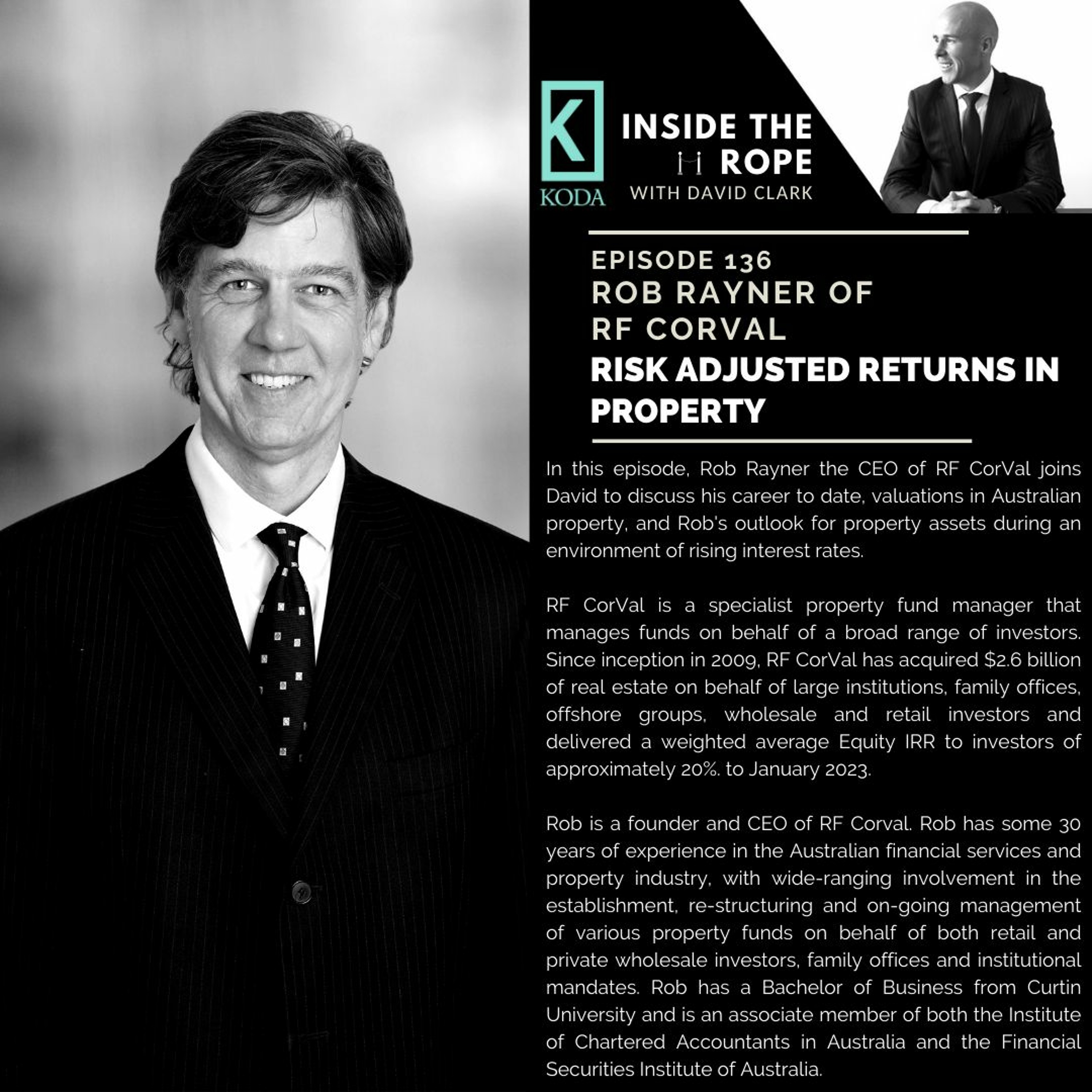 Ep 136: Rob Rayner - Risk adjusted returns in property