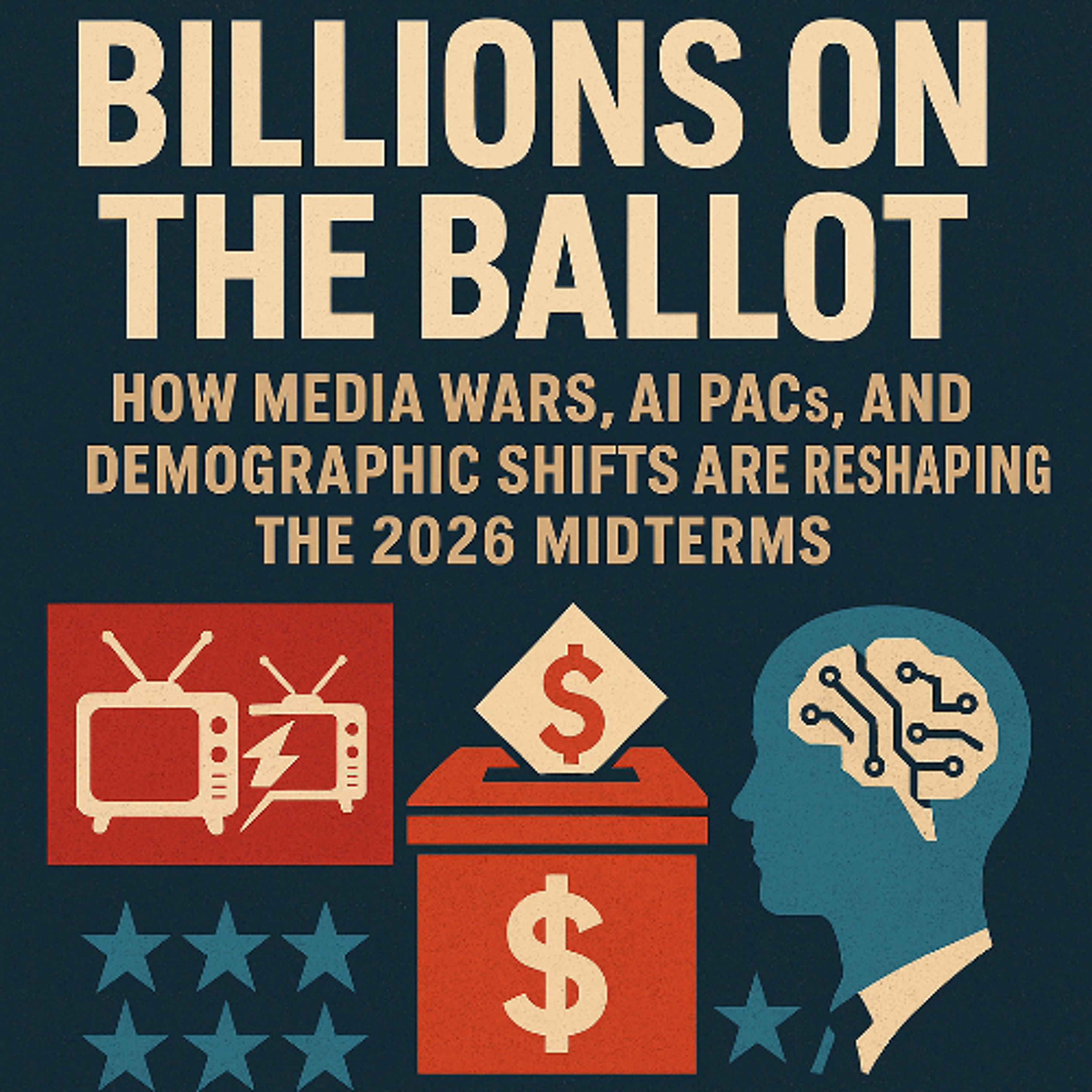 Billions on the Ballot: How Media Wars, AI PACs, and Demographic Shifts Are Reshaping the 2026 Midterms episode artwork