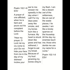 Psalm 102:1-8