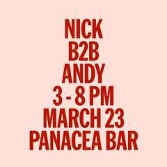 Panacea Bar - 23 March