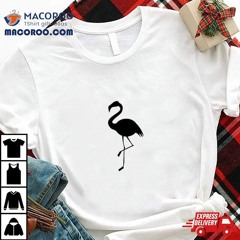 Pocket Flamingo Shirt, Bird Lovers Great Tees Shirt