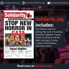 729 — Stop new horror in Gaza: Ceasefire! Peace! Equal rights! | NHS | Syria | Ukraine | More