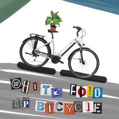 White Fold-Up Bicycle - for electronics