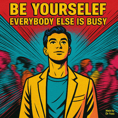 Be yourself, everybody else is busy