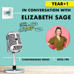 Elizabeth Sage #DESIGNtoCHANGE PODcast Year +1 with Ruud Janssen