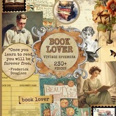 ePub Vintage Book Lover Ephemera: 230+ Book & Library Themed Vintage Images, Tag