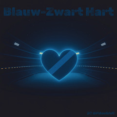 Blauw-Zwart Hart