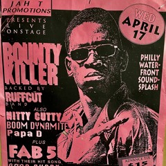BOUNTY KILLER LIVE IN PHILLY @ GOTHUM 1995 : JAH T PROMOTIONS (CASSETTE RIP)