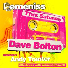 Dave Bolton & Andy Tranter Back2Back Live From Remeniss Sat 14th Sept 2024 Feat. MC Adonis