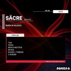 S Kobar - Burn In Silence @ Rumba & Co 8.8.25 promo mix (Techno, Hardgroove)