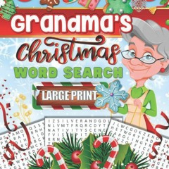 $PDF$/READ Grandma's Christmas Word Search Large Print: Holiday Puzzle Book Featuring