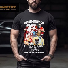 In Memory Of Jimmy Johnson 1938-2024 Thank You For The Memories Shirt
