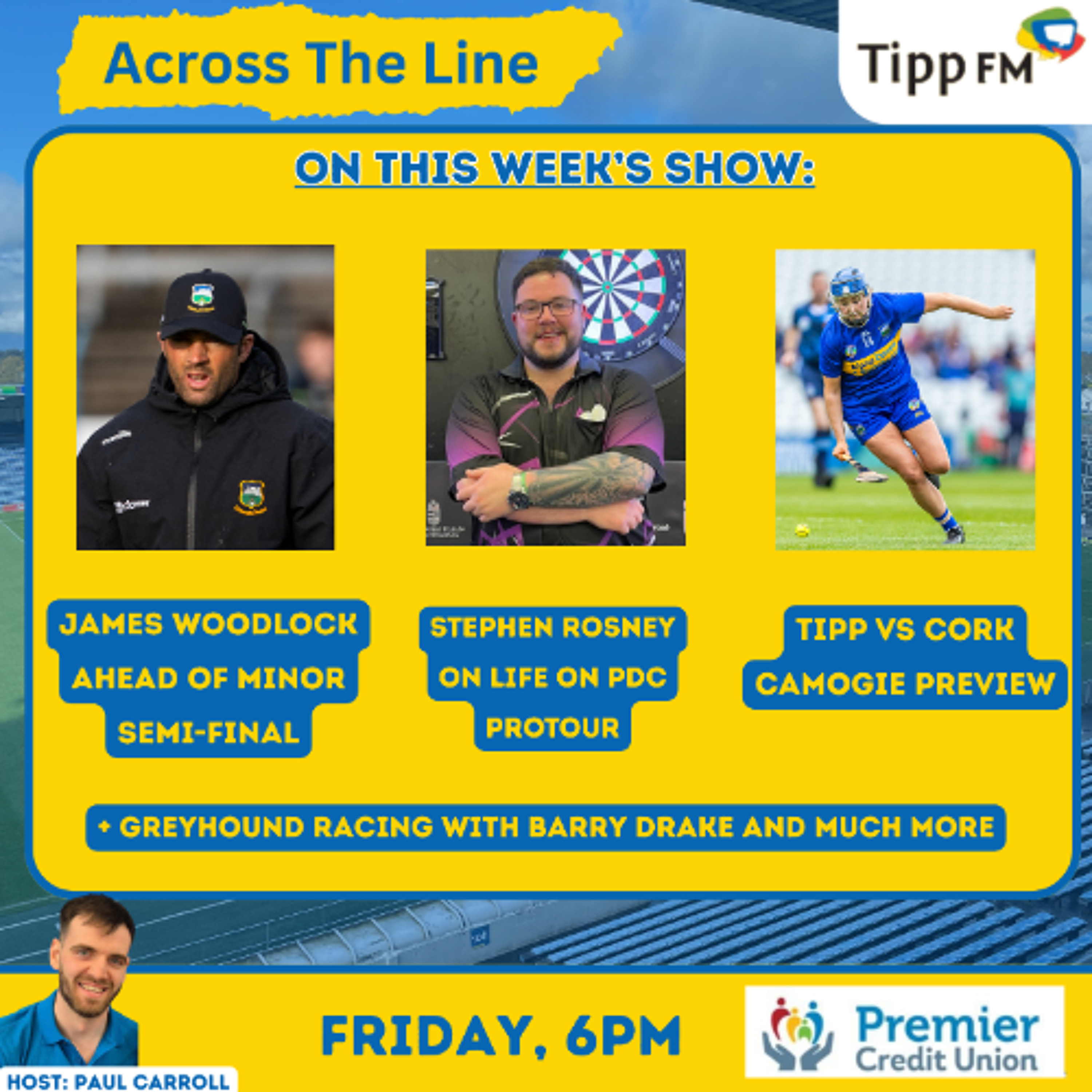 James Woodlock, Stephen Rosney & more - Across The Line June 12th 2026 episode artwork