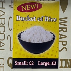 bucket of rice