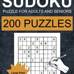 [❤ PDF ⚡]  Medium Sudoku Puzzles for Adults and Seniors - Vol 6: 200 M