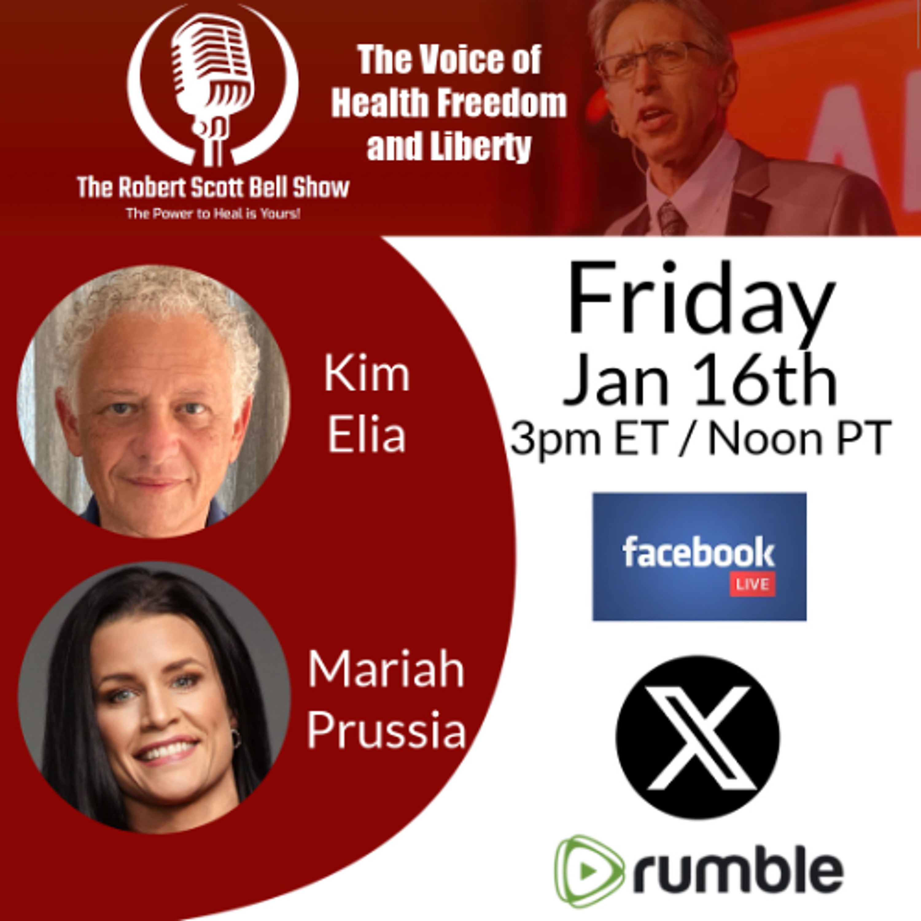 Classified PCR Revelations, Kim Elia, Introducing Homeopathy, Mariah Prussia, Define The Fight, Narcissism Conspiracies - The RSB Show 1-16-26