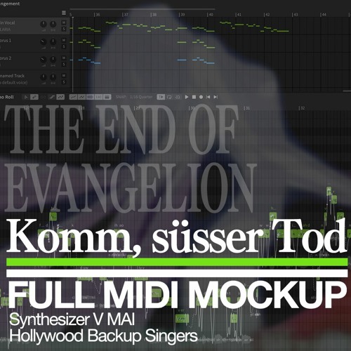 MIDI mockup: Komm, süsser Tod (Synthesizer V Mai, Hollywood Backup Singers)