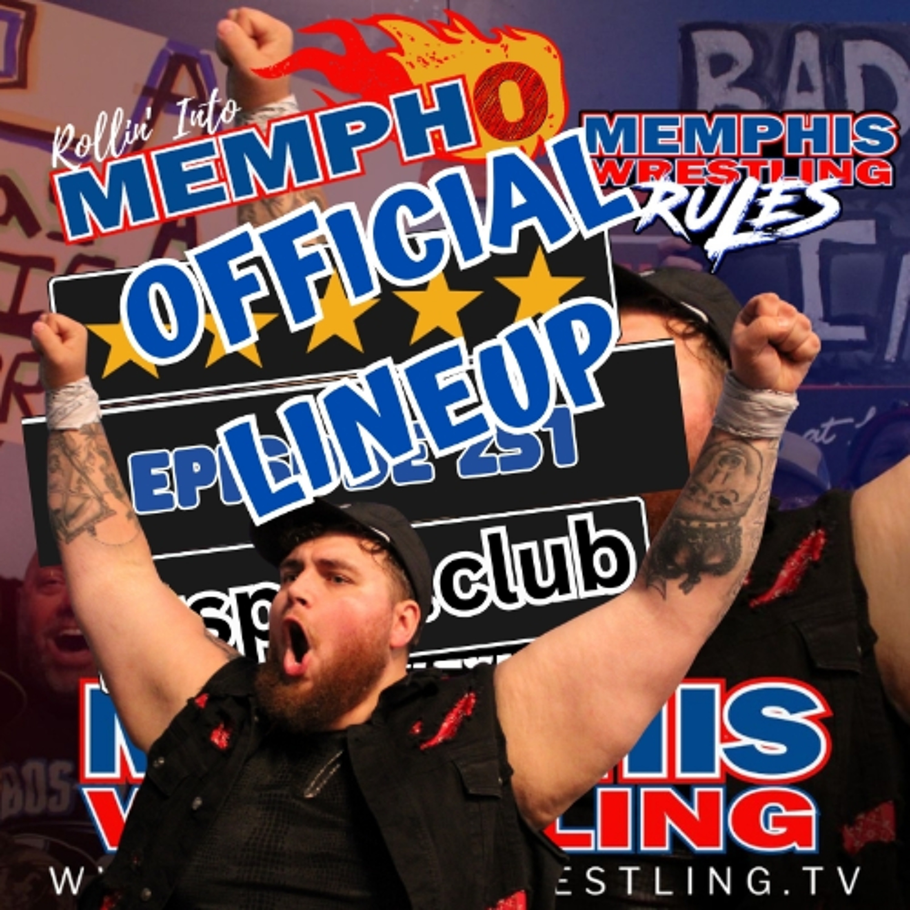 OFFICIAL LINEUP Memphis Wrestling, Episode 251 episode artwork