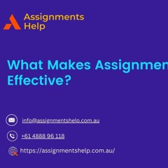 What Makes Assignment Help Effective?