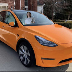 Orange Tesla