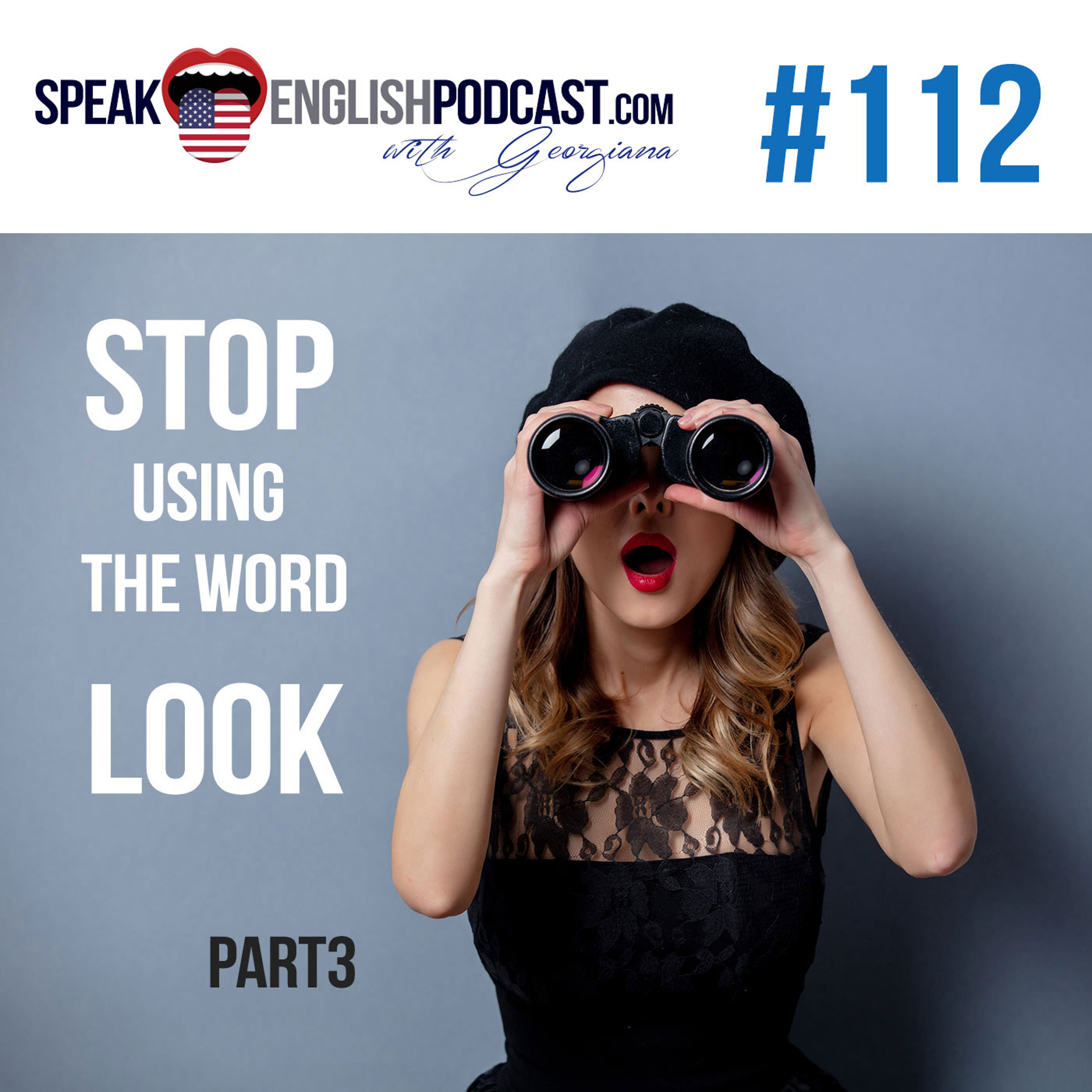 #112 How to replace the word Look in English episode artwork